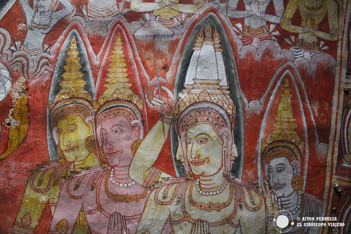Frescos de la Cueva 2 de Dambulla