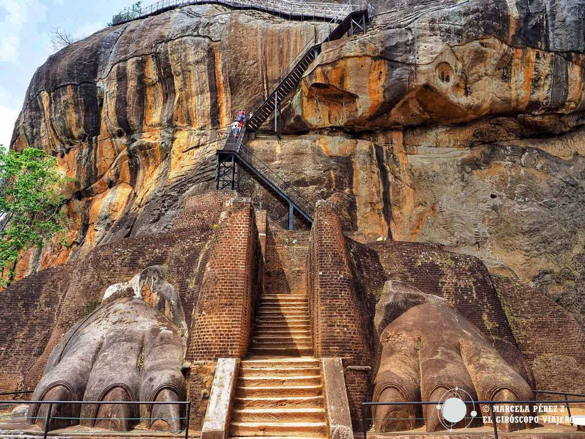 Garras de la Roca del León de Sigiriya