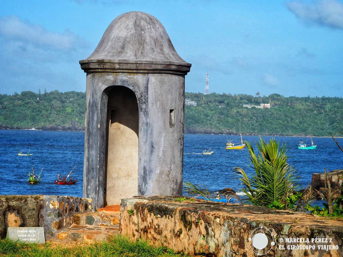 Puesto de vigilancia en las murallas de Galle