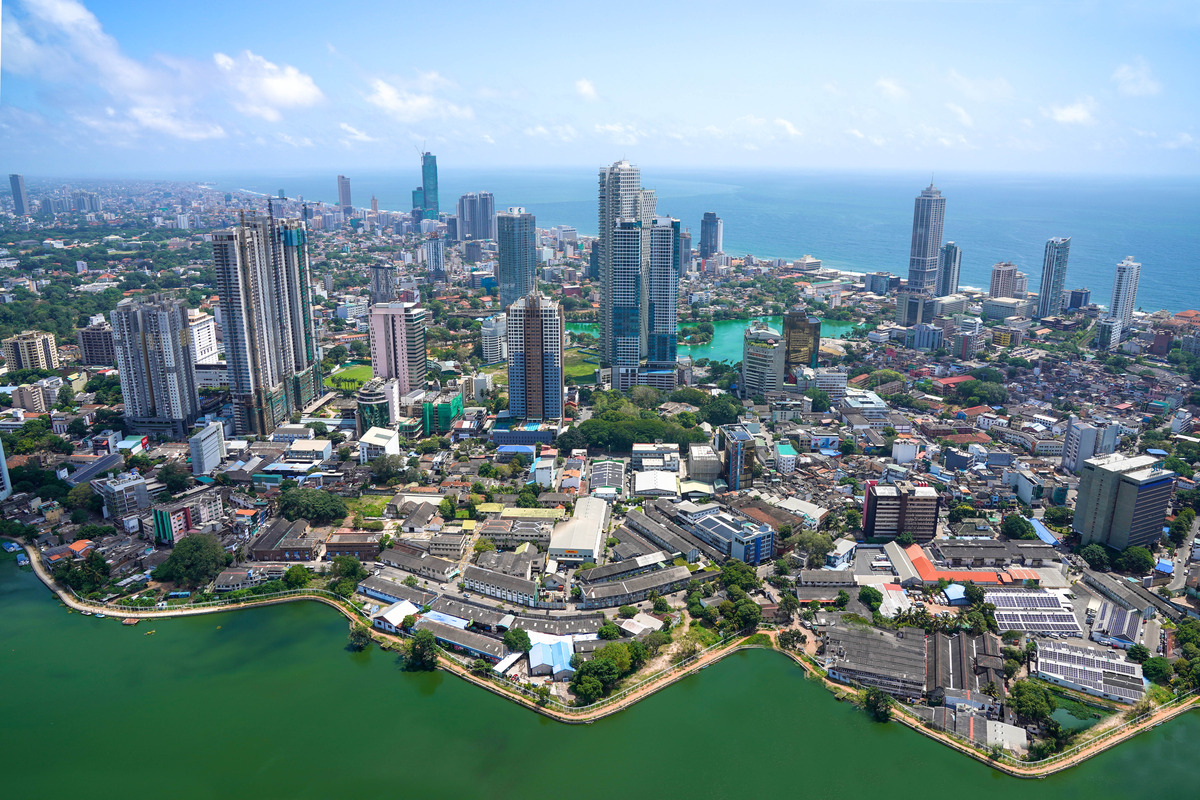 Vista de Colombo desde la Lotus Tower